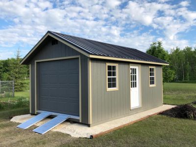 A Platinum Shed used as a detached garage